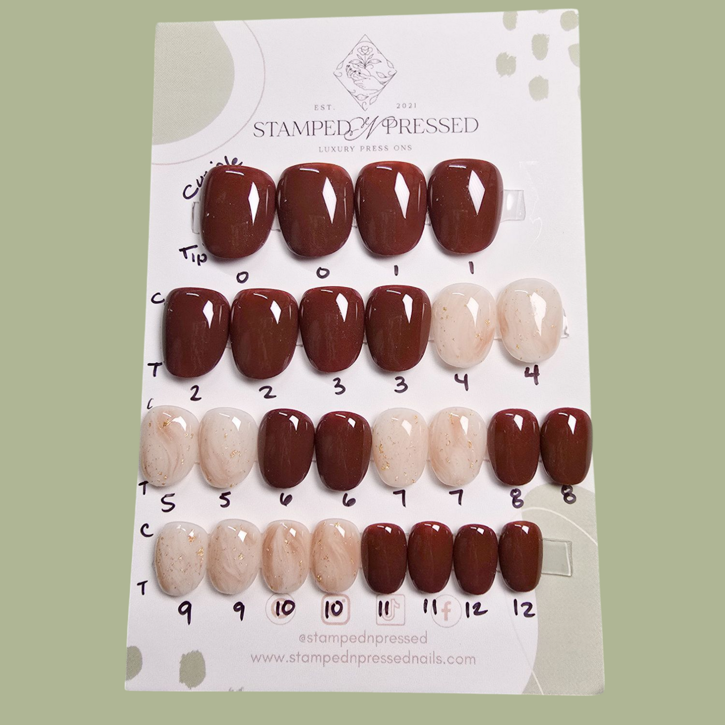 Latte - XXShort Round - 20+ Nails