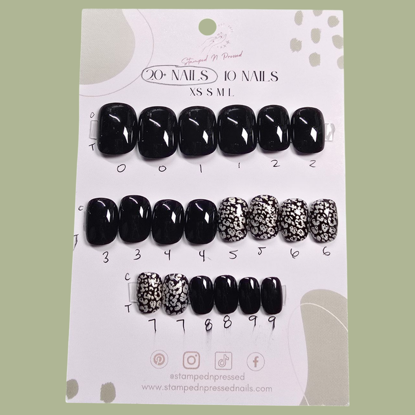 Gone Wild - XXShort Squoval - 20+ Nails