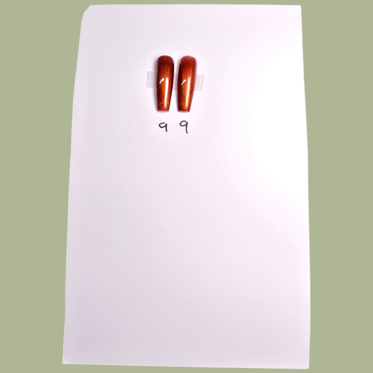 Browns #1 - Medium Coffin - 20+ Nails