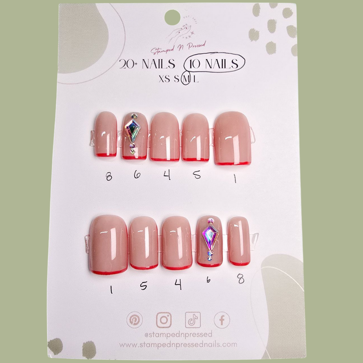 Scarlett - Sculpted Short Square - MEDIUM