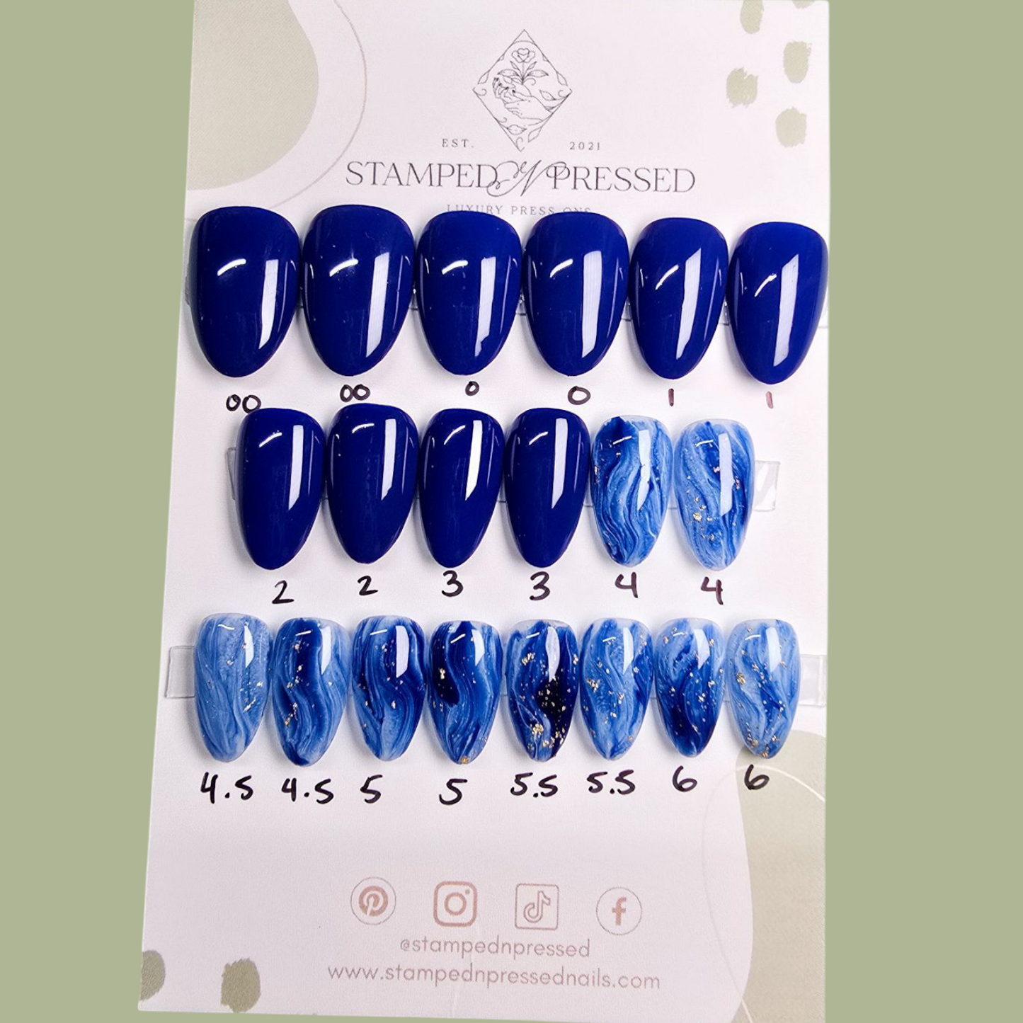 Deep End - Short Almond - 20+ Nails