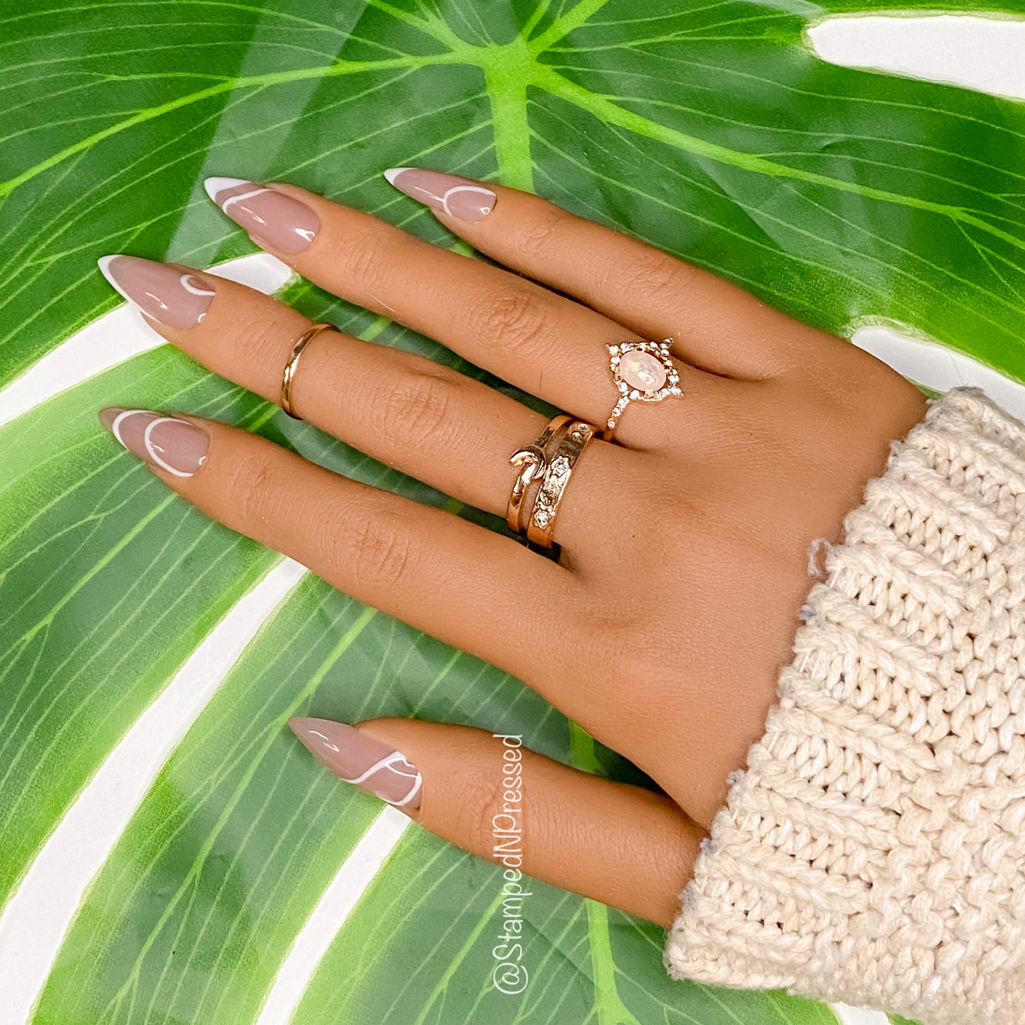 White Swirls