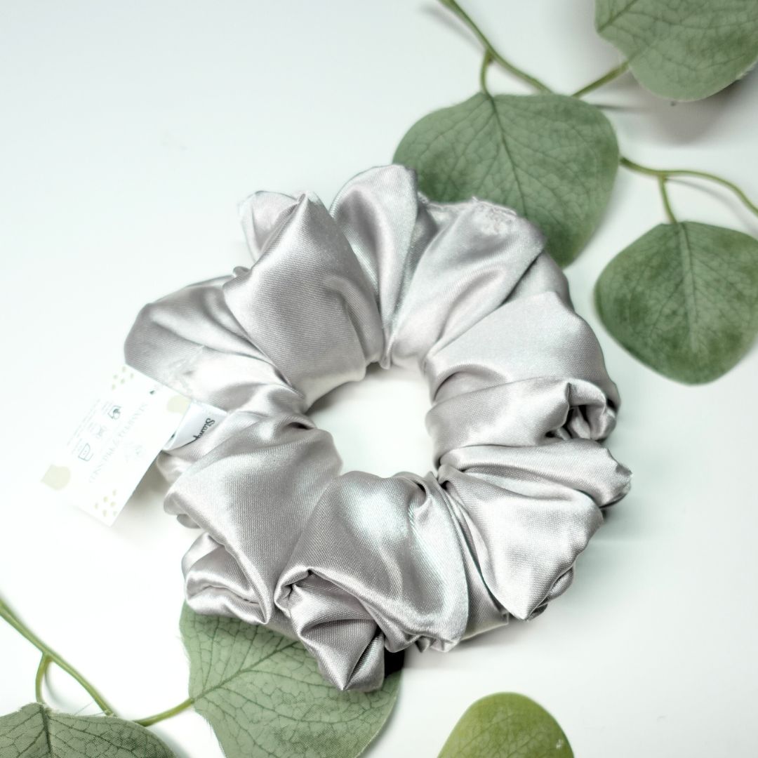 Satin Scrunchie - Gray